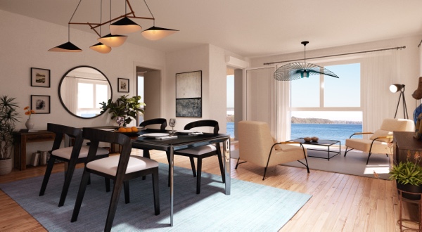 Ambiance intérieure d’un appartement neuf – Les Ebihens