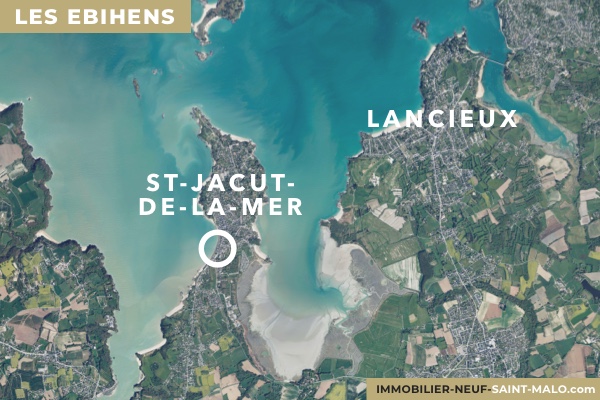 Localisation du programme neuf Les Ebihens à Saint-Jacut-de-la-Mer (Côtes-d'Armor 22750)