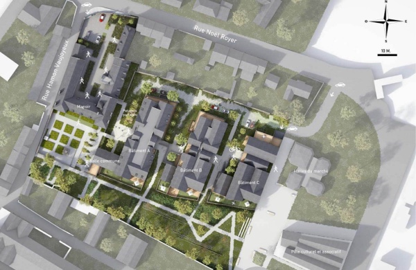 Plan de masse programme neuf Domaine Vaujoyeux à Cancale