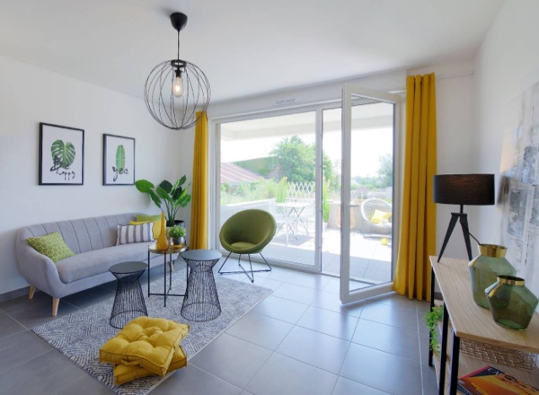 Illustration ambiance intérieur appartement neuf Istral