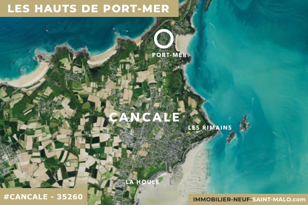 Localisation du programme neuf Les Hauts de Port Mer à Cancale (Ille-et-Vilaine 35260)