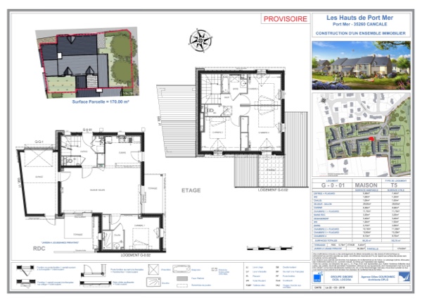 Plan de vente maison neuve programme Les Hauts de Port-Mer