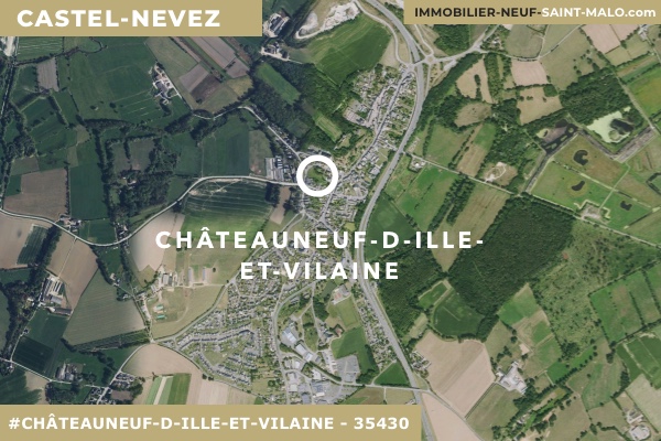 Localisation du programme neuf Castel Nevez à Châteauneuf-d-Ille-et-Vilaine (Ille-et-Vilaine 35430)