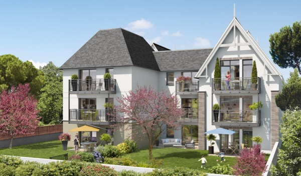 Façade Est programme neuf Bella Cruz à Dinard