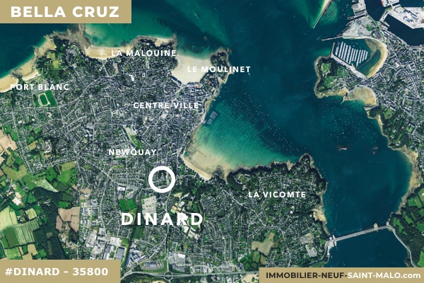 Localisation du programme neuf Bella-Cruz à Dinard (Ille-et-Vilaine 35800)