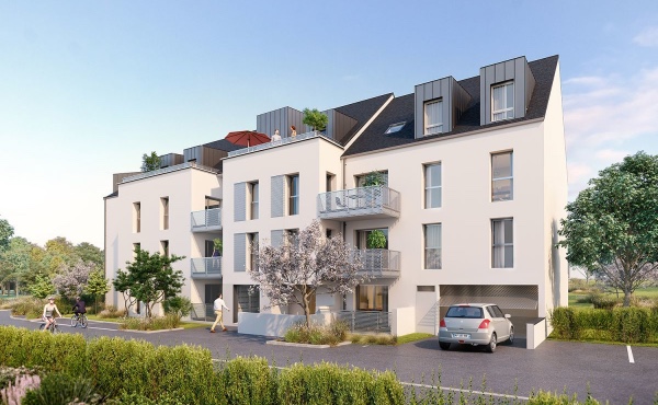 Façade Nord programme neuf Casa Blanca à Dinard