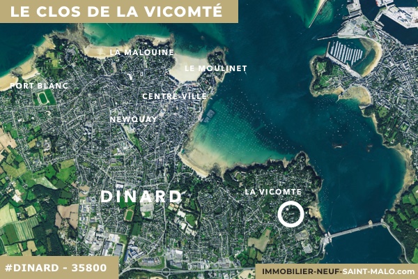 Localisation du programme neuf Le Clos de la Vicomté à Dinard (Ille-et-Vilaine 35800)