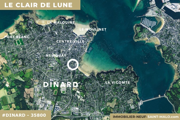 Localisation du programme neuf Le Clair de Lune à Dinard (Ille-et-Vilaine 35800)