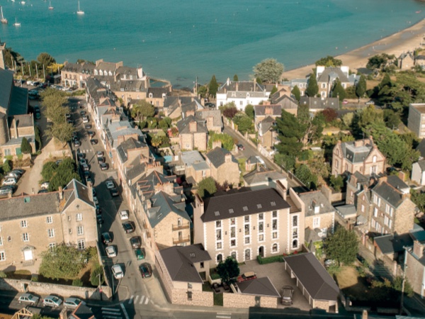 Vue aérienne programme neuf Le Clair de Lune à Dinard