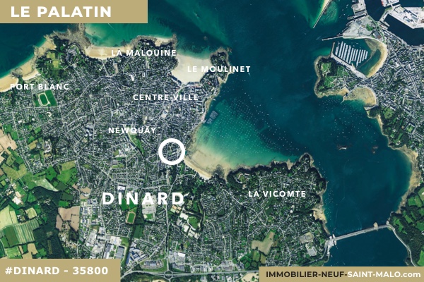 Localisation du programme neuf Le Palatin à Dinard (Ille-et-Vilaine 35800)