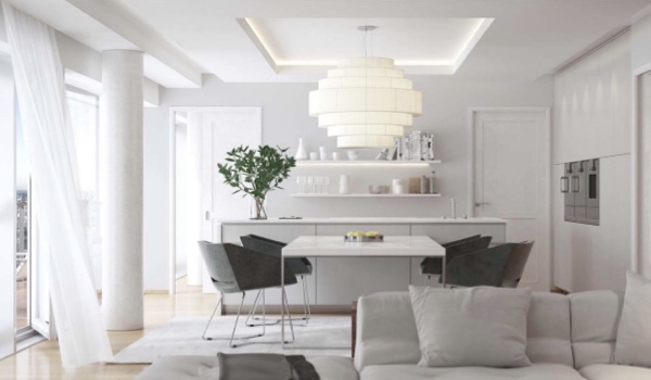 Illustration d'ambiance intérieur appartement neuf Les Dinardaises à Dinard