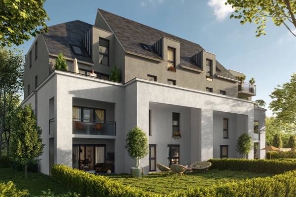Façade ouest programme neuf Marina Bay à Dinard