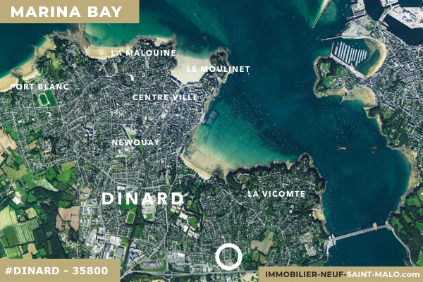 Localisation du programme neuf Marina Bay à Dinard (Ille-et-Vilaine 35800)