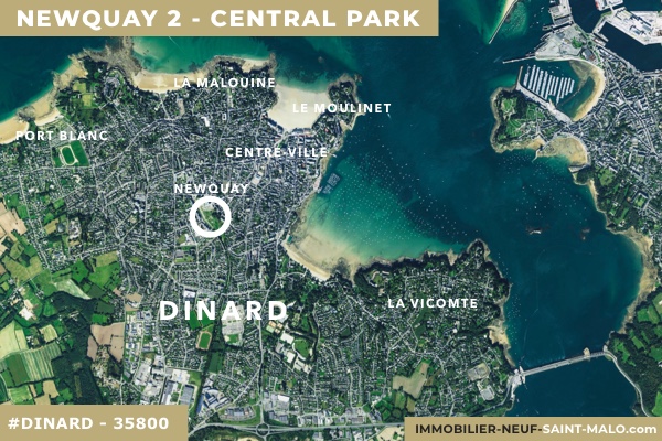 Localisation du programme neuf Newquay 2 Central Park à Dinard (Ille-et-Vilaine 35800)