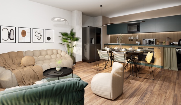 Ambiance intérieur appartement neuf O Rivage