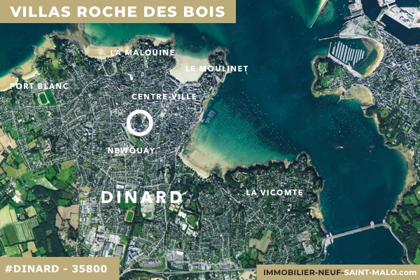 Localisation du programme neuf Villas Roche des Bois à Dinard (Ille-et-Vilaine 35800)