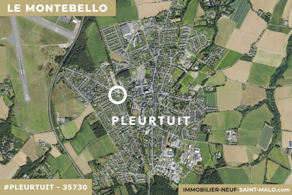Localisation du programme neuf Le Montebello à Pleurtuit (Ille-et-Vilaine 35730)