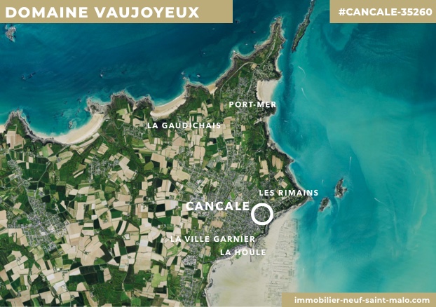 Localisation du programme neuf Domaine Vaujoyeux à Cancale