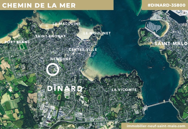 Localisation du programme neuf Chemin de la Mer à Dinard