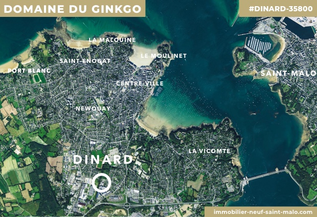 Localisation du programme neuf Domaine du Ginkgo - Appartements à Dinard
