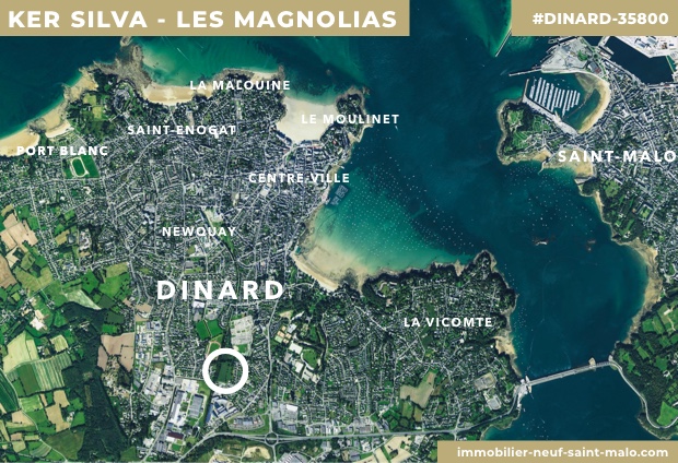 Localisation du programme neuf Ker Silva Les Magnolias à Dinard