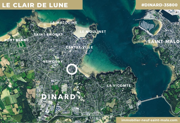 Localisation du programme neuf Le Clair de Lune à Dinard