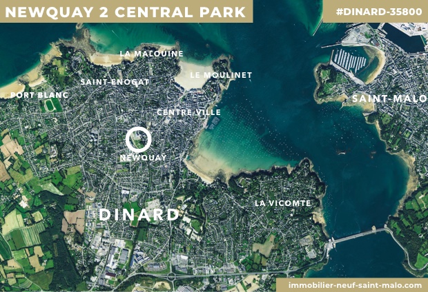 Localisation du programme neuf Newquay 2 Central Park à Dinard
