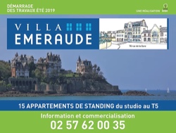 Publicité programme neuf Villa Emeraude à Dinard