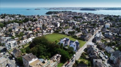 Vue aérienne programme neuf Villas Roche des Bois à Dinard