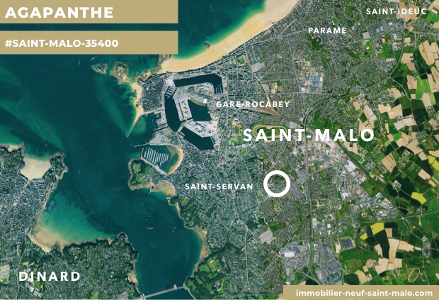 Localisation du programme neuf Agapanthe à Saint-Malo