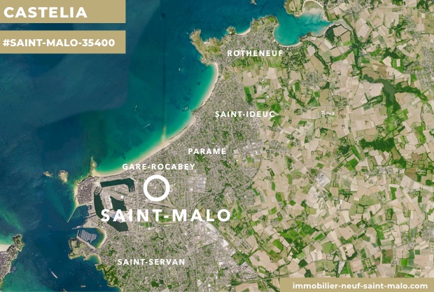 Localisation du programme neuf Castelia à Saint-Malo