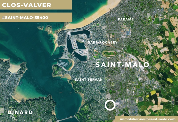 Localisation du programme neuf CLOS VALVER à Saint-Malo
