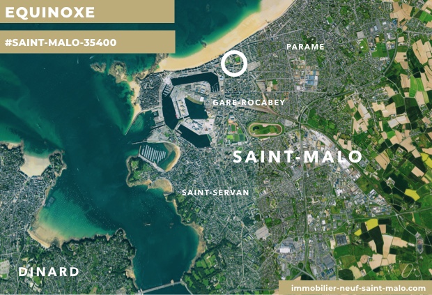 Localisation du programme neuf EQUINOXE à Saint-Malo