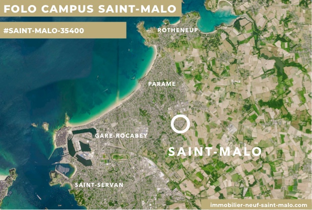 Localisation du programme neuf Fo'lo Campus Saint-Malo à Saint-Malo