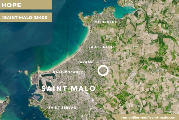 Localisation du programme neuf Hope à Saint-Malo