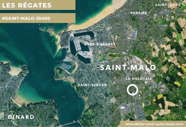Localisation du programme neuf Les Régates à Saint-Malo