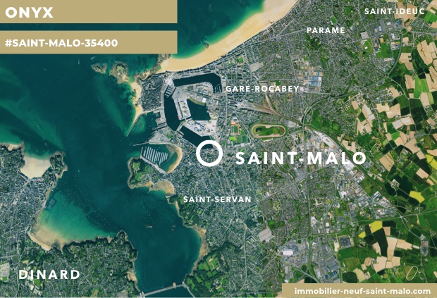 Localisation du programme neuf Onyx à Saint-Malo