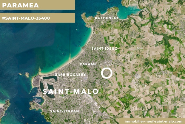 Localisation du programme neuf Paraméa à Saint-Malo
