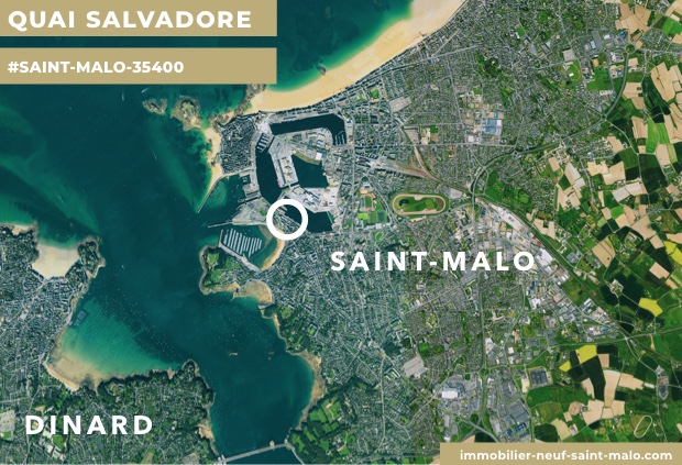 Localisation du programme neuf Quai Salvadore à Saint-Malo