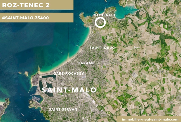 Localisation du programme neuf Roz Tenec 2 à Saint-Malo