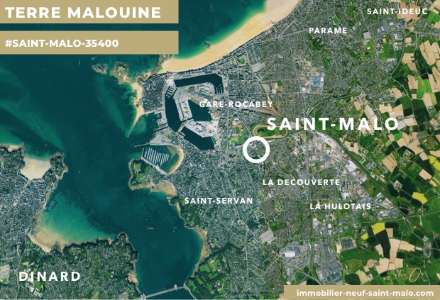 Localisation du programme neuf Terre Malouine à Saint-Malo