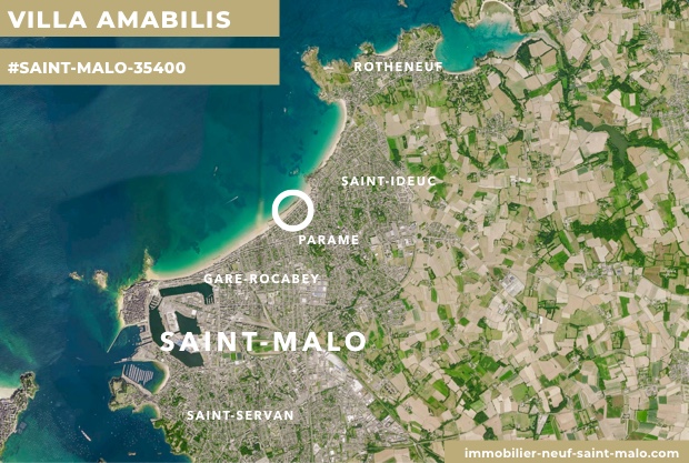 Localisation du programme neuf Villa Amabilis à Saint-Malo