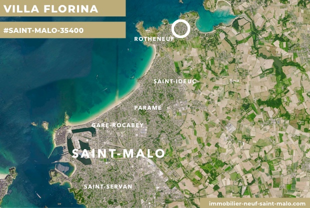 Localisation du programme neuf Villa Florina à Saint-Malo
