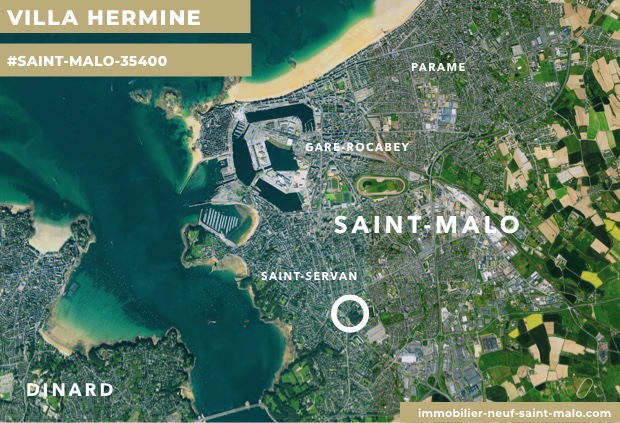 Localisation du programme neuf VILLA HERMINE à Saint-Malo