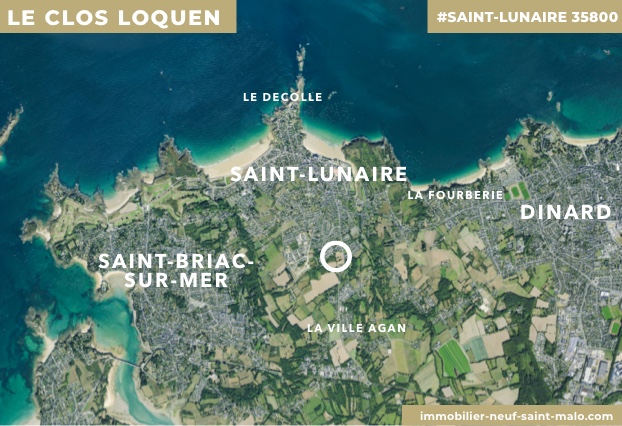 Localisation du programme neuf Le Clos Loquen à Saint-Lunaire
