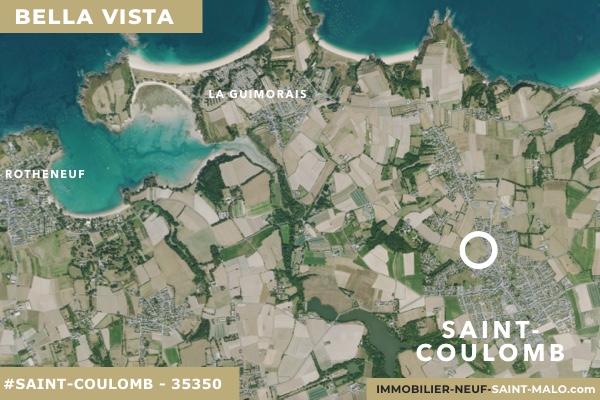 Localisation du programme neuf Bella Vista à Saint-Coulomb (Ille-et-Vilaine 35350)