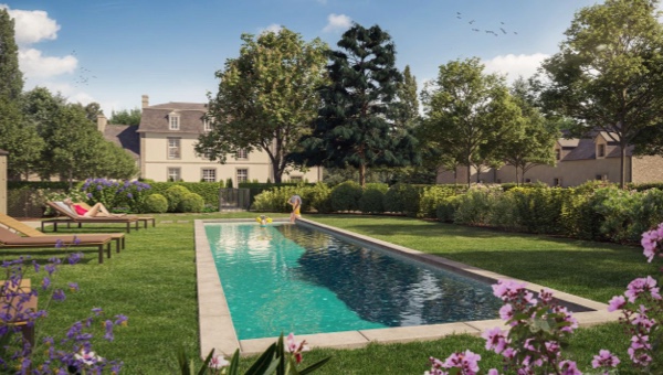 Piscine programme neuf domaine de la Bréhaudais à Saint-Jouan-des-Guérêts