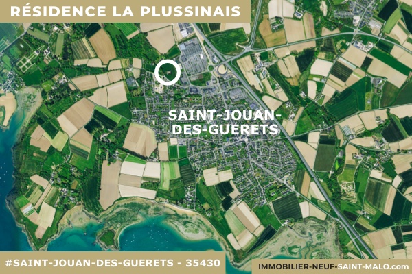 Localisation du programme neuf Résidence la Plussinais à Saint-Jouan-des-Guerets (Ille-et-Vilaine 35430)