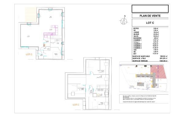 Plan de vente maison neuve programme Résidence La Plussinais