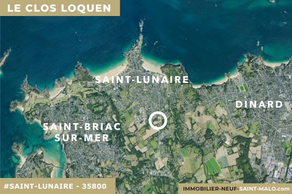 Localisation du programme neuf Le Clos Loquen à Saint-Lunaire (Ille-et-Vilaine 35800)